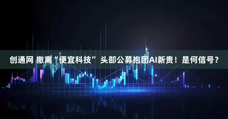创通网 撤离“便宜科技” 头部公募抱团AI新贵！是何信号？